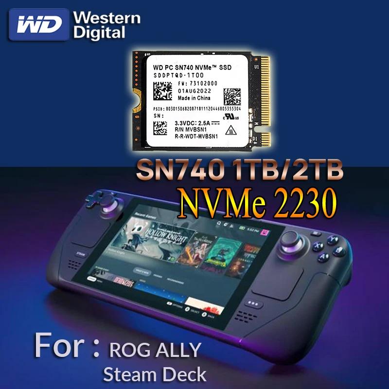   WD SN740, 1TB 2TB M.2 SSD 2230 NVMe PCIe Gen4.0 SSD, ũμƮ ǽ  X ǽ Ʈ ROG ALLY  ũ